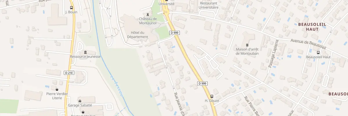 Plan du 5 Rue Jeanne d’Arc à Montauban