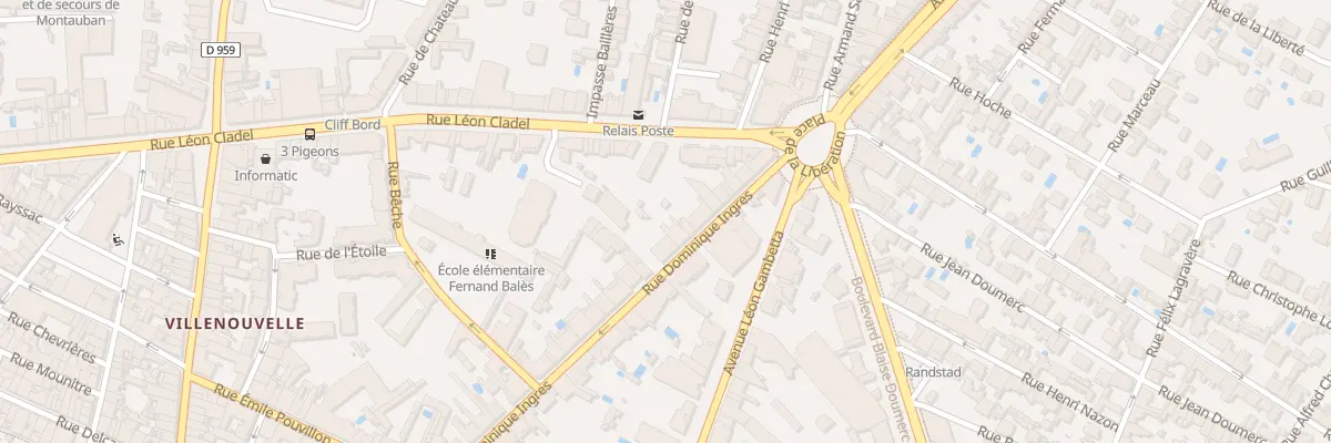 Plan du 35 Rue Ingres à Montauban