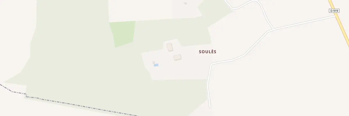 Plan du 401 Voie Occitane à Saint-Ybars