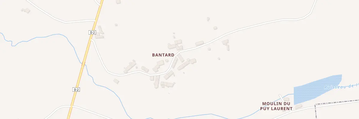 Plan du 22 Bantard à Saint-Georges-les-Landes