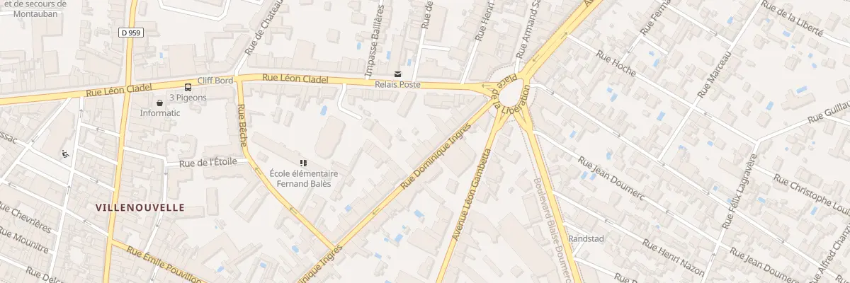 Plan du 37 Rue Ingres à Montauban