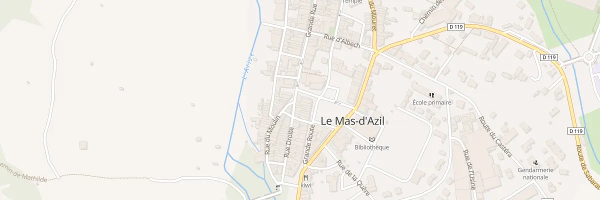 Plan du 252 Gr Grande Rue au Mas-d’Azil