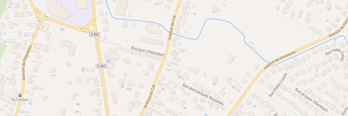 Plan du 342 Av de Cos à Montauban