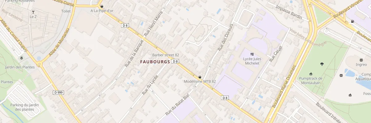 Plan du 54 Rue Faubourg Lacapelle à Montauban