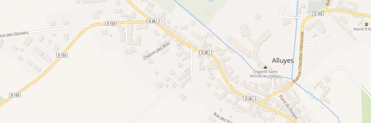 Plan du 2 Rue de la Fosse aux Chevaux à Alluyes
