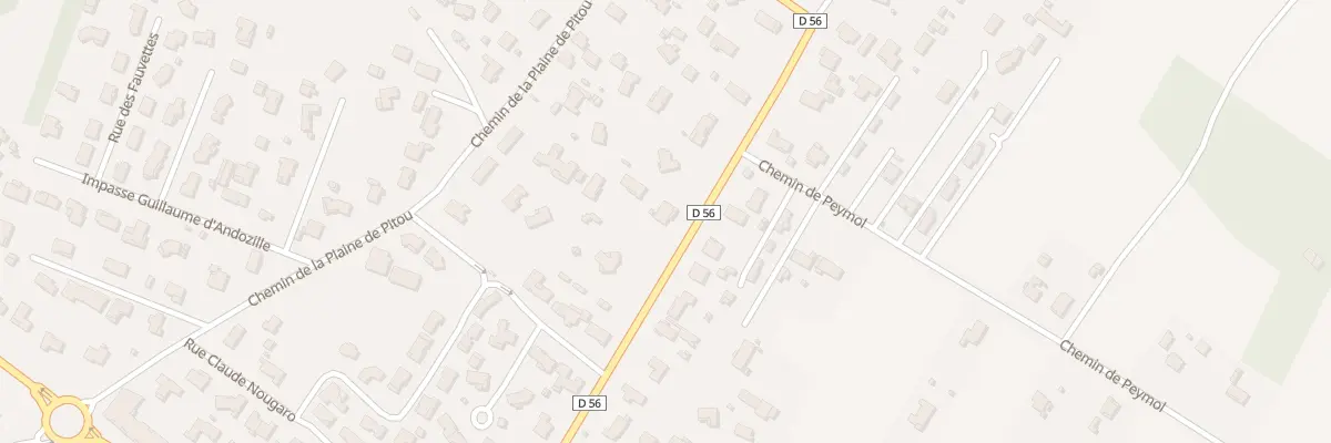 Plan du 425 Rte de Villate à Eaunes