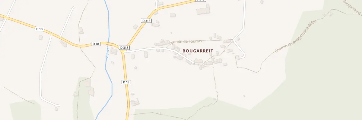 Plan du 495 Bougarreit à Massat