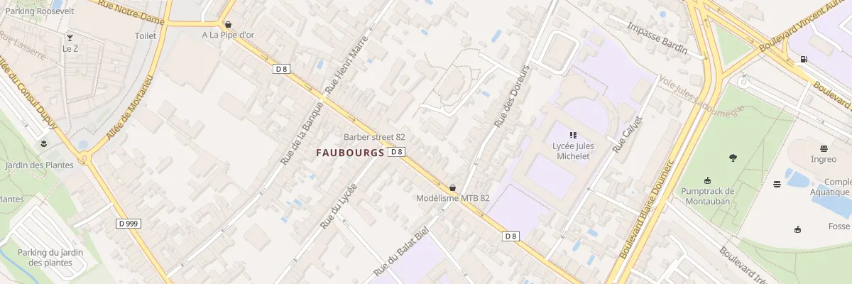 Plan du 56 Rue Faubourg Lacapelle à Montauban