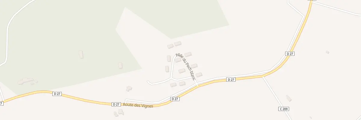 Plan du 115 All du Pech Blanc à Trespoux-Rassiels