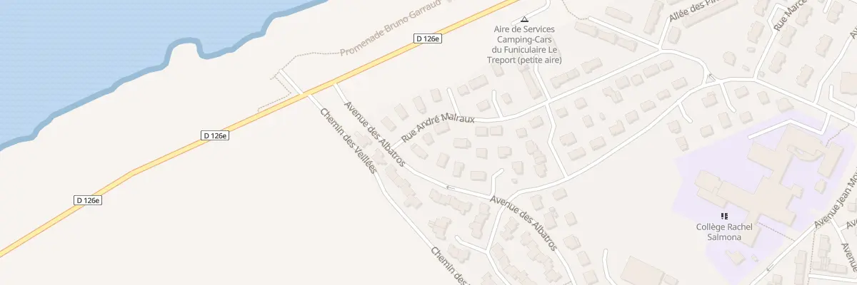 Plan du 2 Rue André Malraux au Tréport