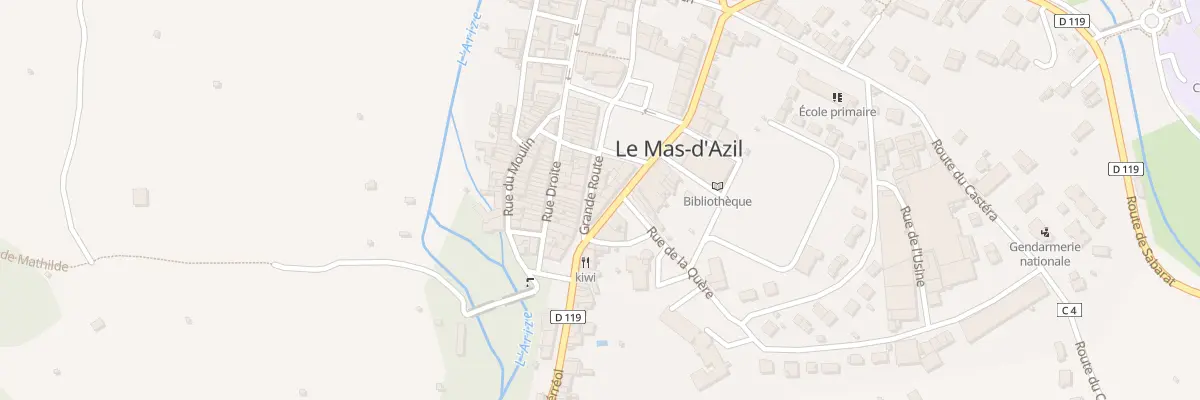 Plan du 3 Rue du Mouret au Mas-d’Azil