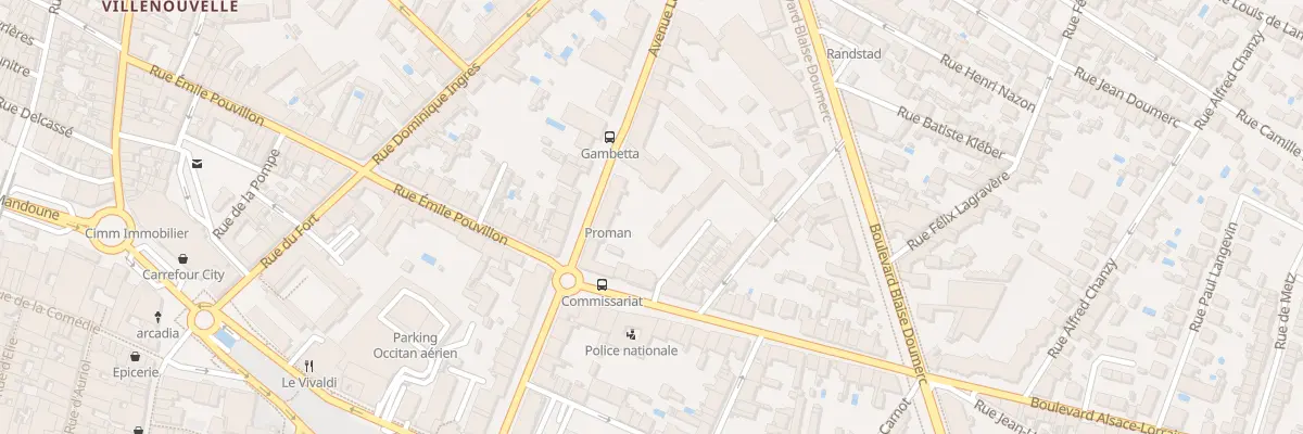 Plan du 56 Av Gambetta à Montauban