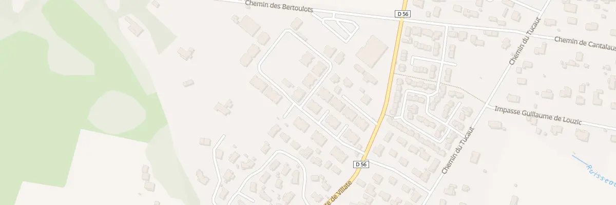 Plan du 985 Rte de Villate à Eaunes