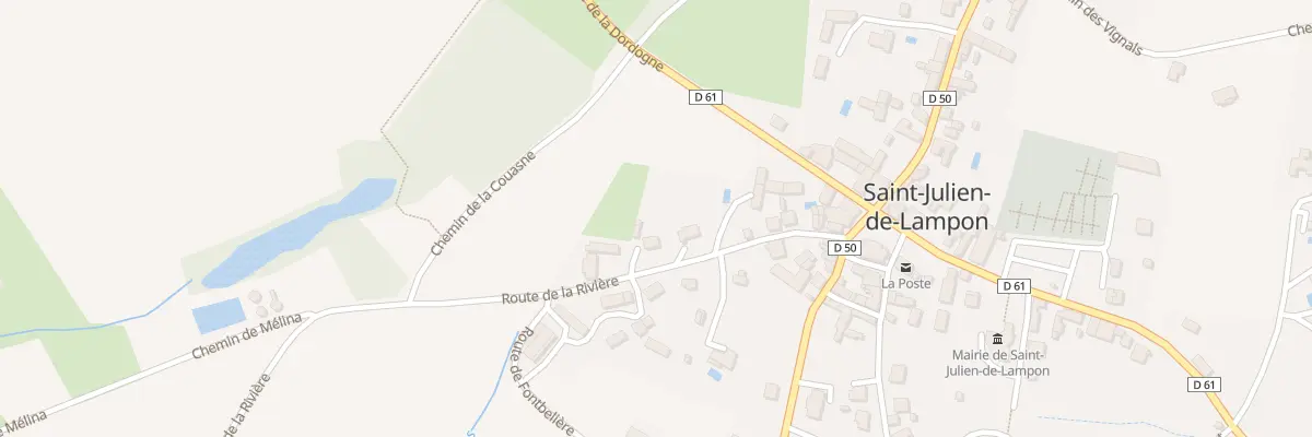 Plan du 172 Rte de la Rivière à Saint-Julien-de-Lampon