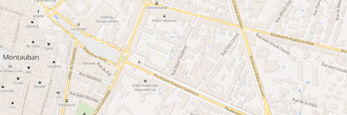 Plan du 20 Rue Henri Teulières à Montauban