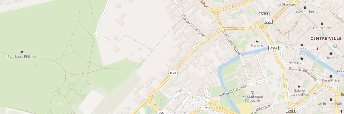 Plan du 52C Rue Saint Thibault à Dreux
