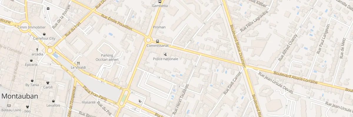 Plan du 11 Rue Denfert Rochereau à Montauban