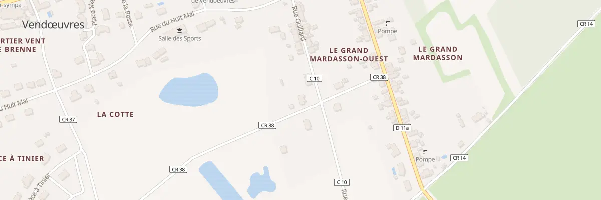 Plan du 20 Rue Guillard à Vendœuvres