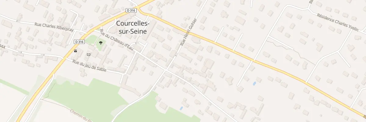 Plan du 1 Rue du Stade à Courcelles-sur-Seine