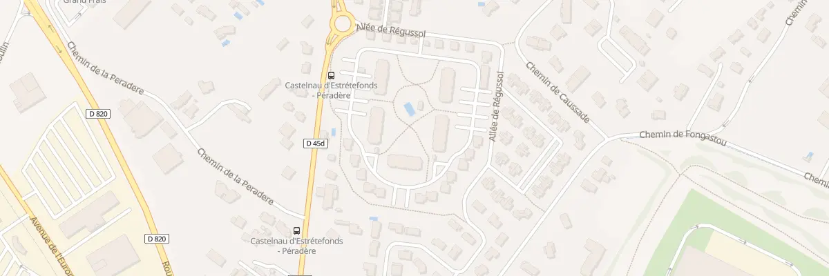 Plan du 2 All de Régussol à Castelnau-d’Estrétefonds