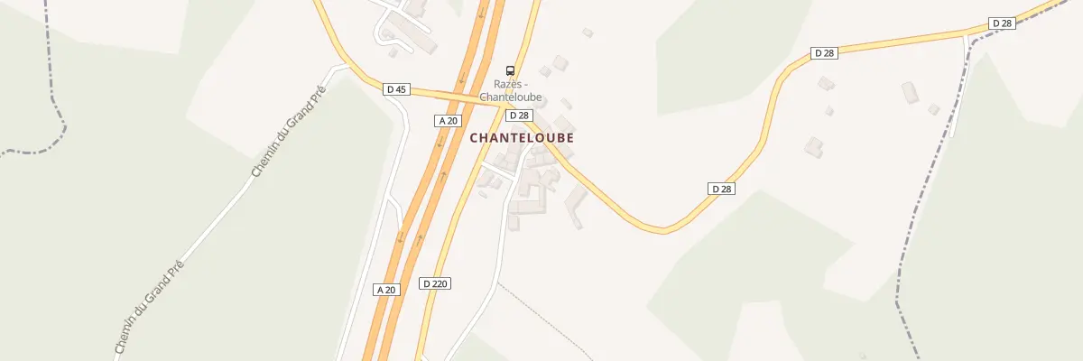 Plan du 12 Chanteloube à Razès