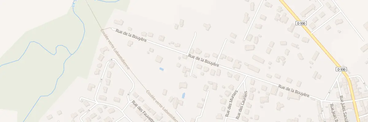 Plan du 393 Rue de la Bouyère à Labastide-Saint-Pierre