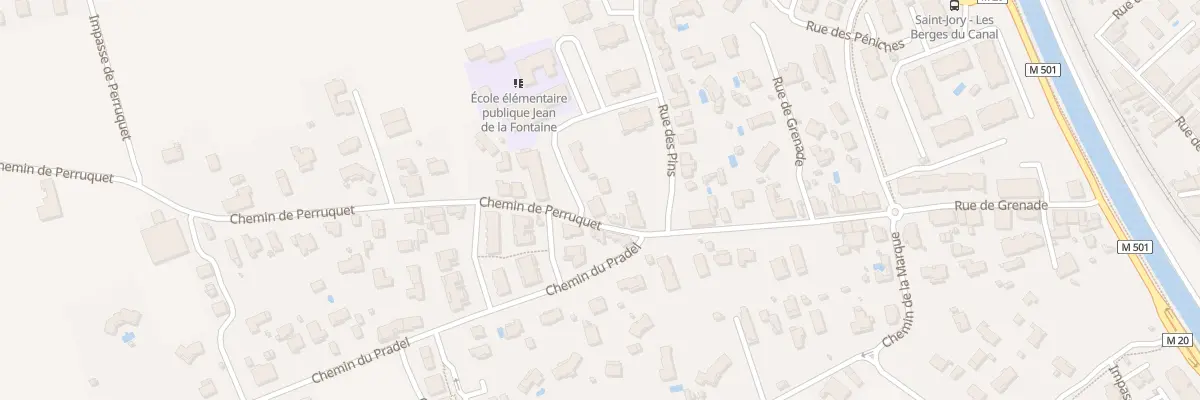 Plan du 4 Che de Perruquet à Saint-Jory