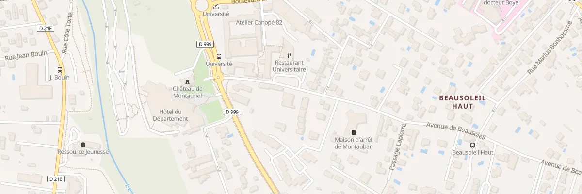 Plan du 120 Av de Beausoleil à Montauban