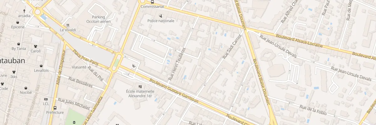 Plan du 11 Rue Henri Teulières à Montauban