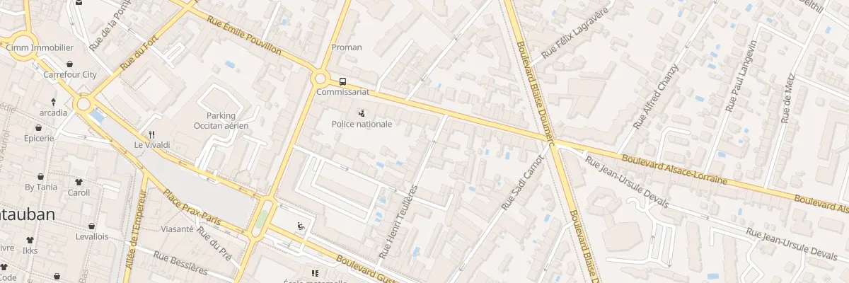 Plan du 4 Rue Henri Teulières à Montauban