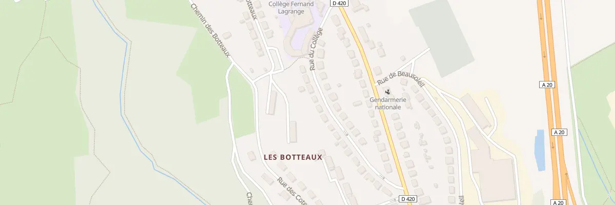 Plan du 8 Rue du Collège à Pierre-Buffière
