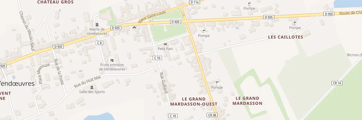 Plan du 1 Rue Guillard à Vendœuvres