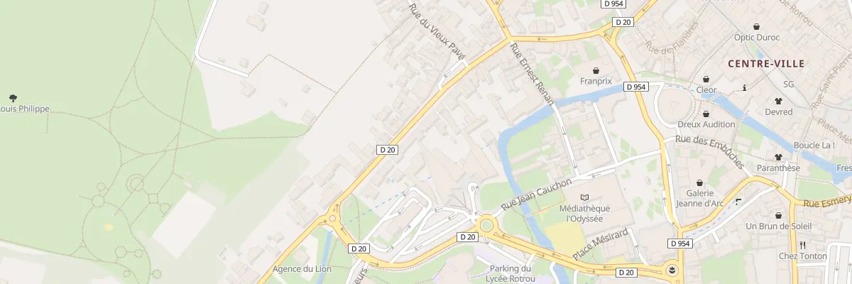 Plan du 59 Rue Saint Thibault à Dreux