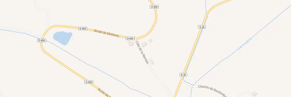 Plan du 963 Rte de Molieres à Castelnau-Montratier