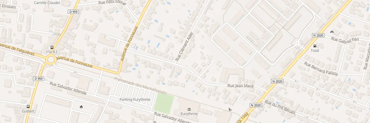 Plan du 1 Rue Clément Ader à Montauban