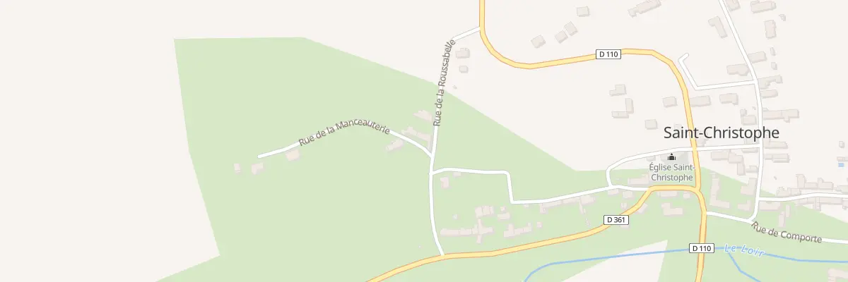 Plan du 2 Rue de la Manceauterie à Saint-Christophe
