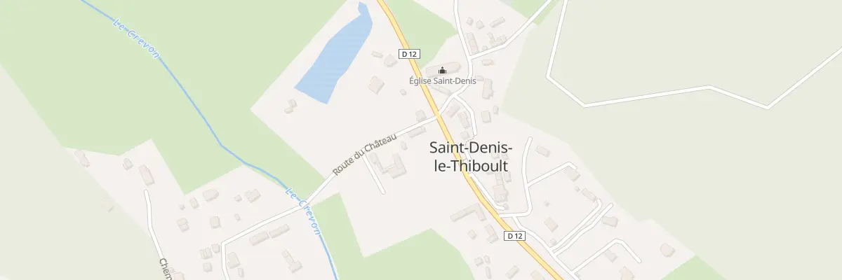 Plan du 43 Rte du Château à Saint-Denis-le-Thiboult