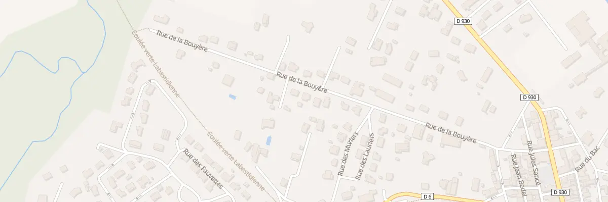 Plan du 333 Rue de la Bouyère à Labastide-Saint-Pierre