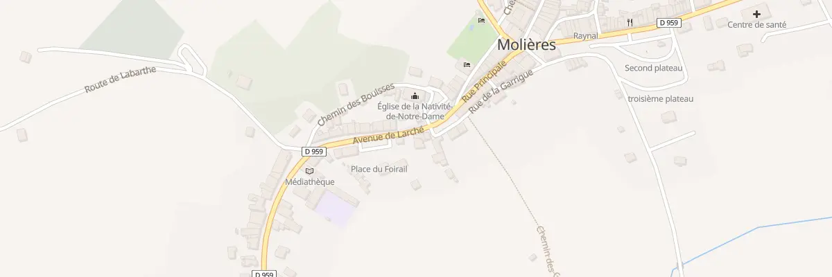 Plan du 1 Av de Larché à Molières