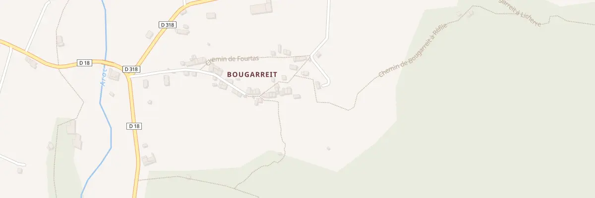 Plan du 482 Bougarreit à Massat