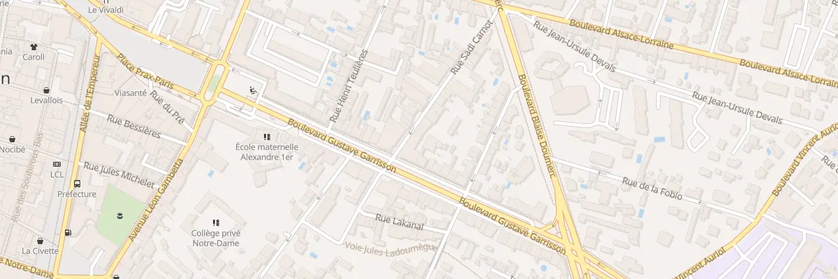 Plan du 2A Rue Carnot à Montauban