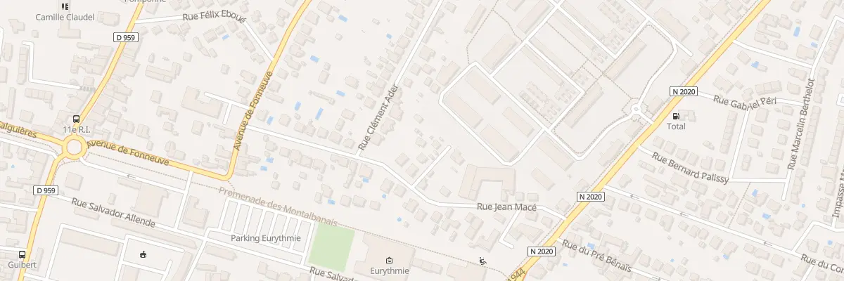 Plan du 16A Rue Jean Macé à Montauban