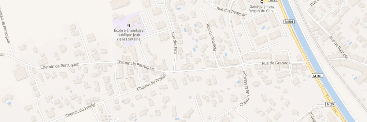 Plan du 22 Rue de Grenade à Saint-Jory