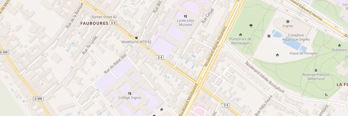 Plan du 14 Rue Faubourg Lacapelle à Montauban