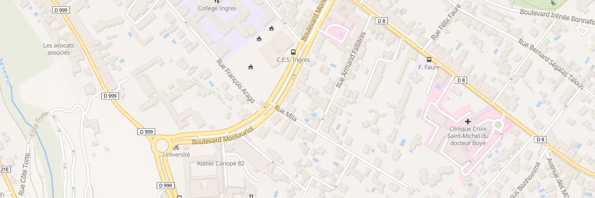 Plan du 240 Bd Montauriol à Montauban
