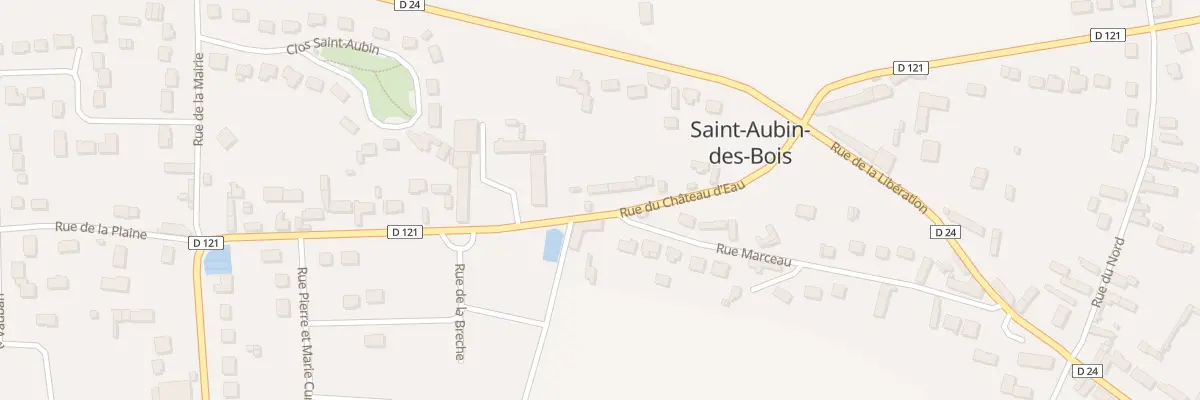 Plan du 21 Rue du Château d’Eau à Saint-Aubin-des-Bois