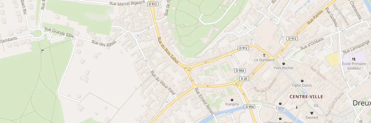 Plan du 2 Rue du Bois Sabot à Dreux