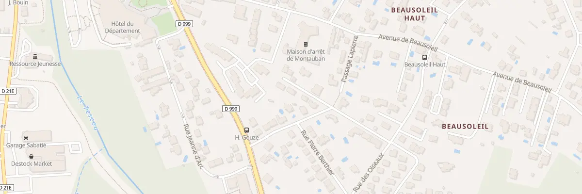 Plan du 4 Rue Frédéric Cayrou à Montauban