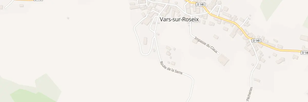 Plan du 16 Rte De La Serre à Vars-sur-Roseix