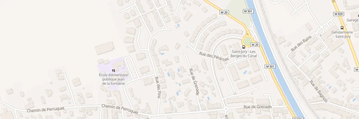 Plan du 16E Rue de Grenade à Saint-Jory